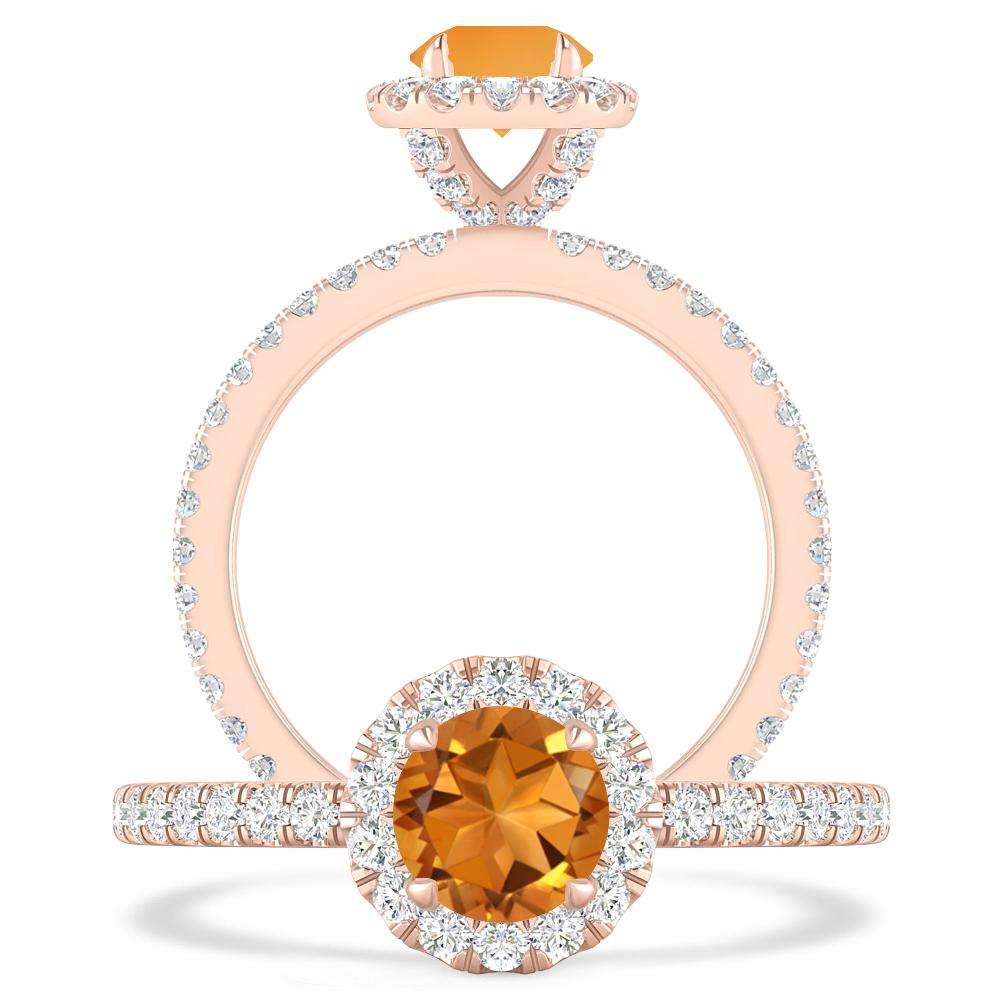 Rose Gold - Citrine