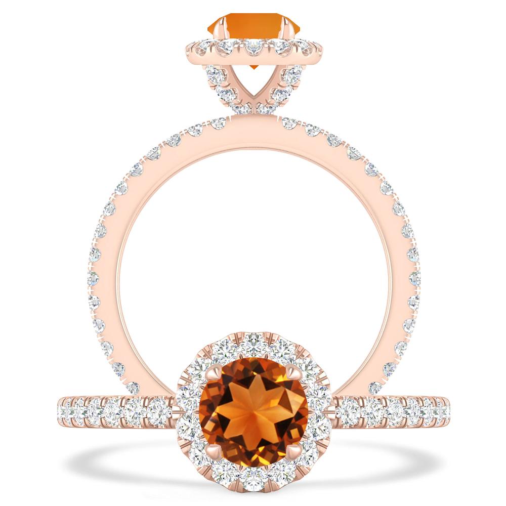 Rose Gold - Citrine