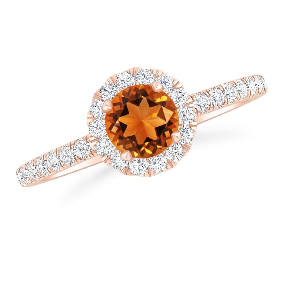 Rose Gold - Citrine