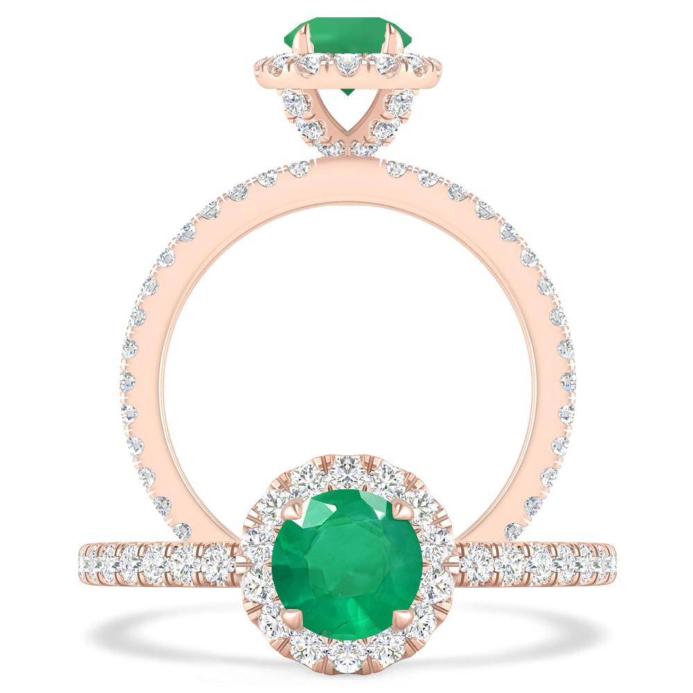 Rose Gold - Emerald