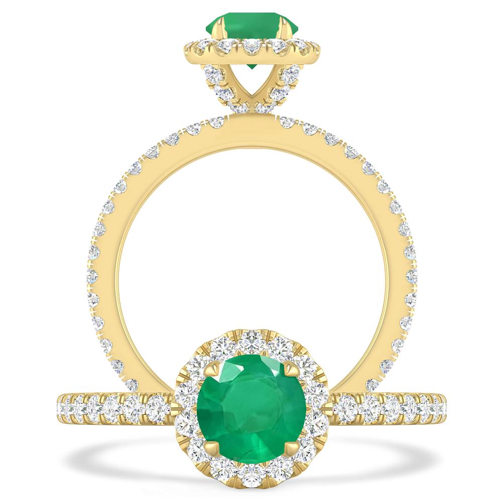 Yellow Gold - Emerald