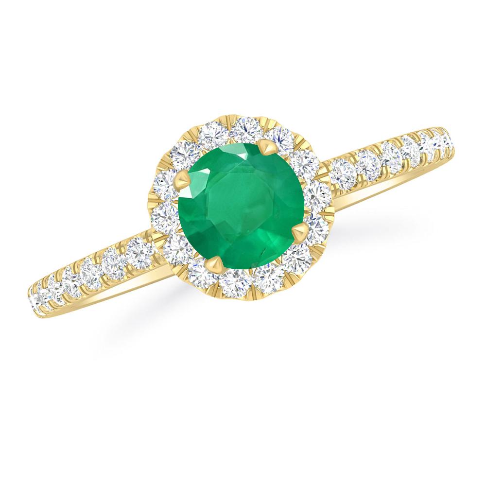 Yellow Gold - Emerald