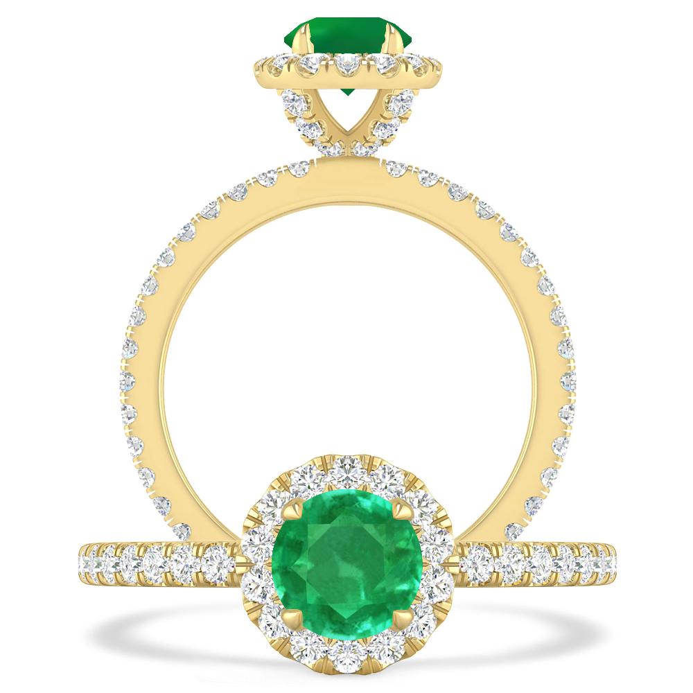 Yellow Gold - Emerald