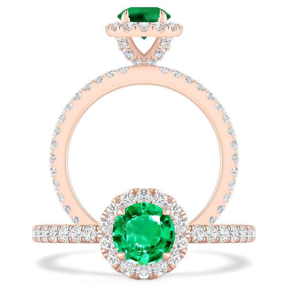 Rose Gold - Emerald