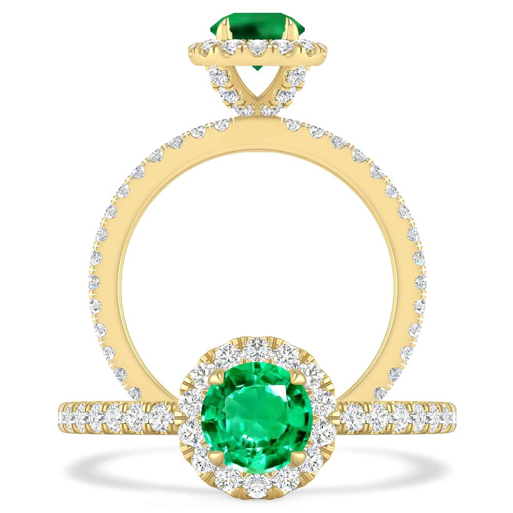 Yellow Gold - Emerald