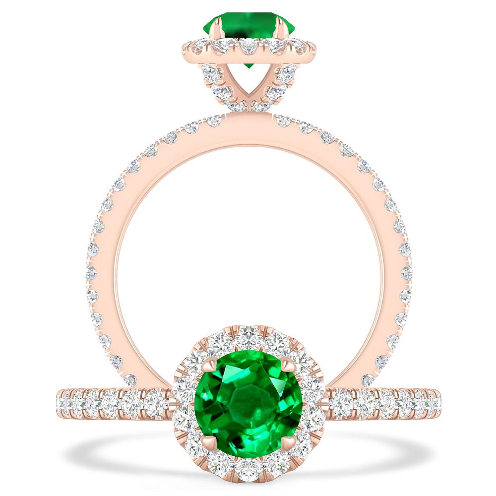 Rose Gold - Emerald