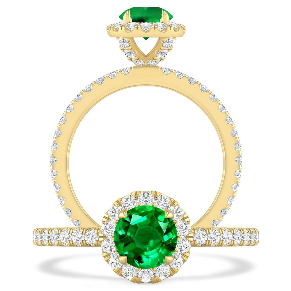 Yellow Gold - Emerald