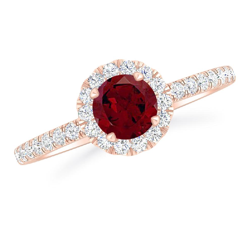 Rose Gold - Garnet