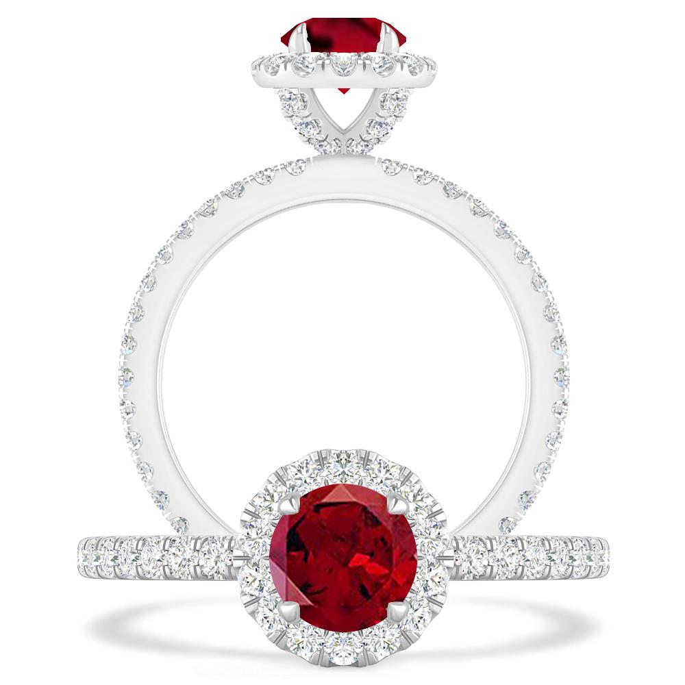 White Gold - Garnet