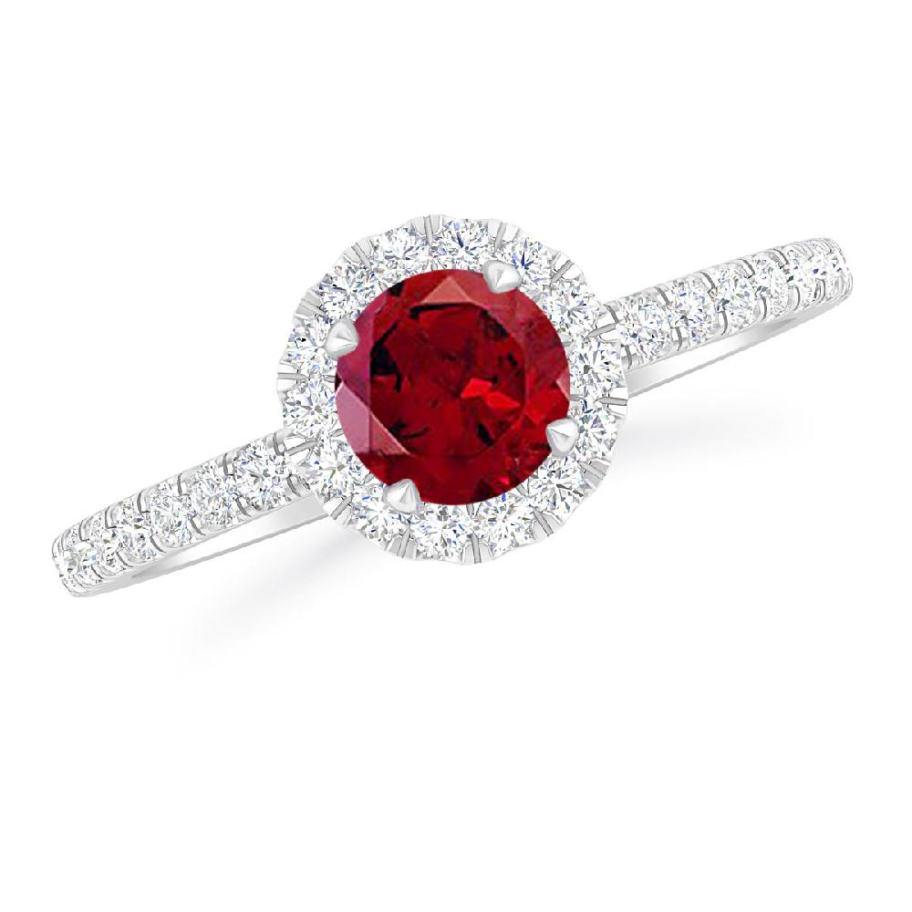 White Gold - Garnet