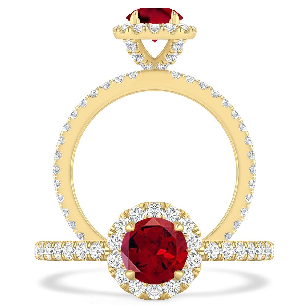 Yellow Gold - Garnet