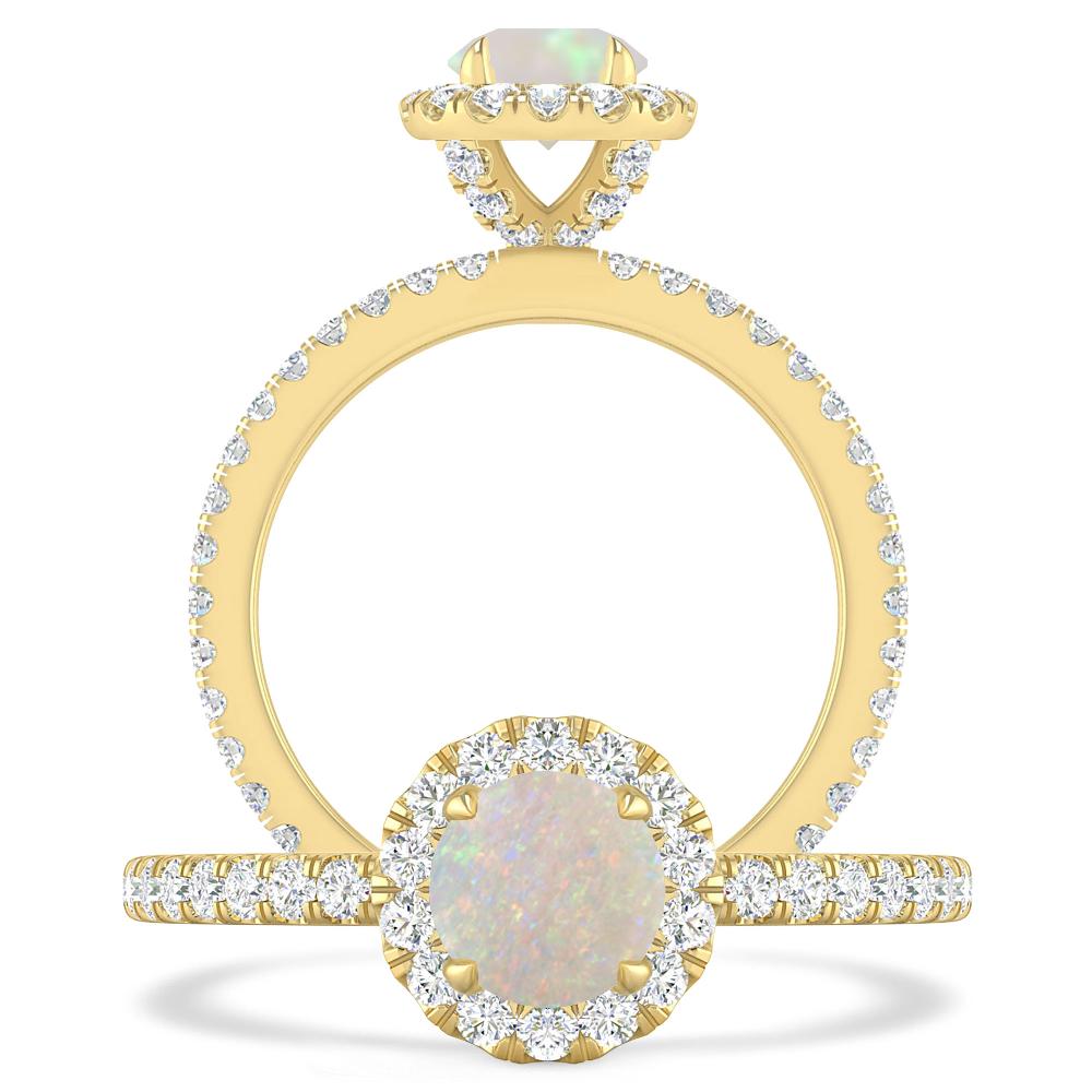 Yellow Gold - Opal