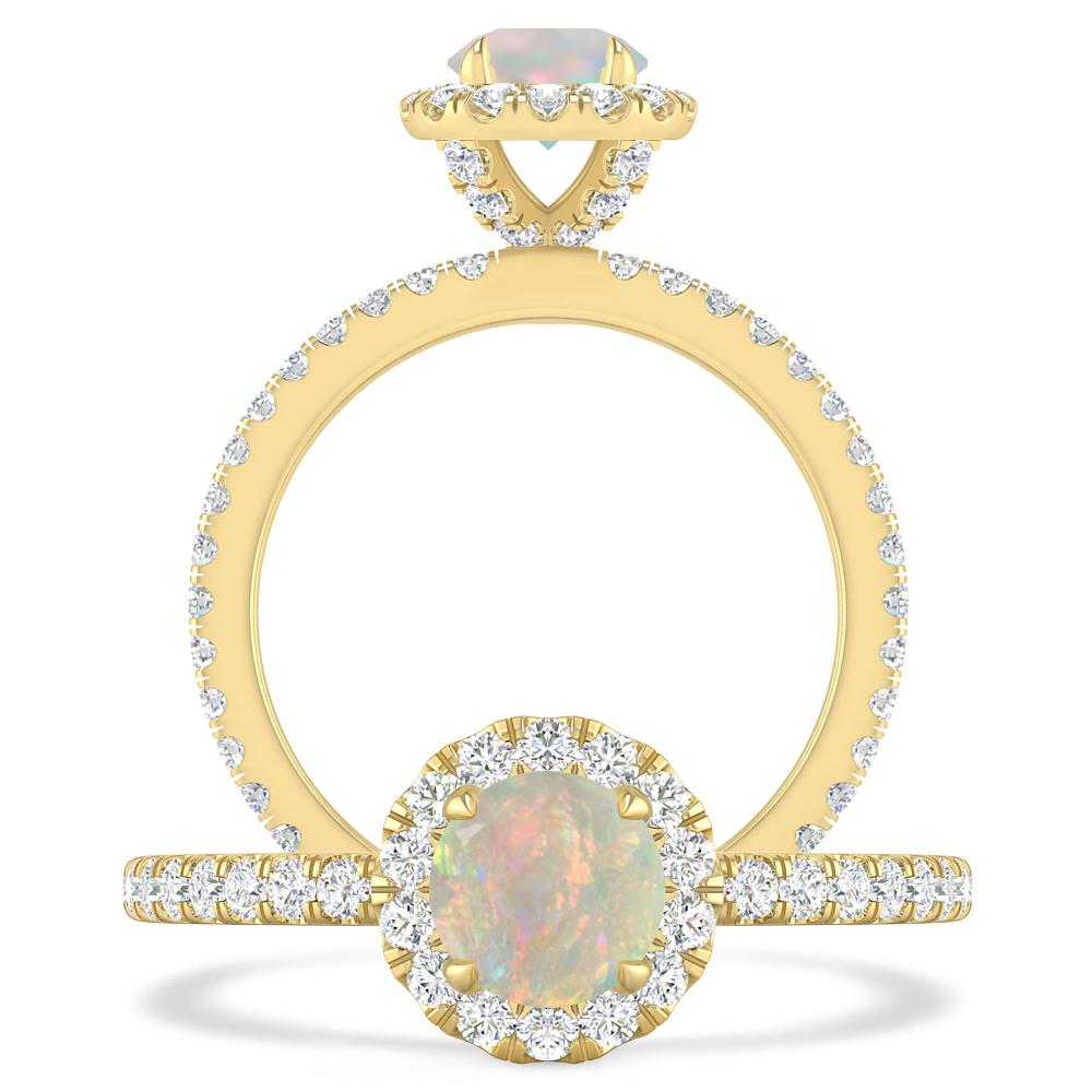 Yellow Gold - Opal