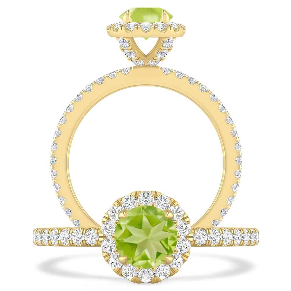 Yellow Gold - Peridot