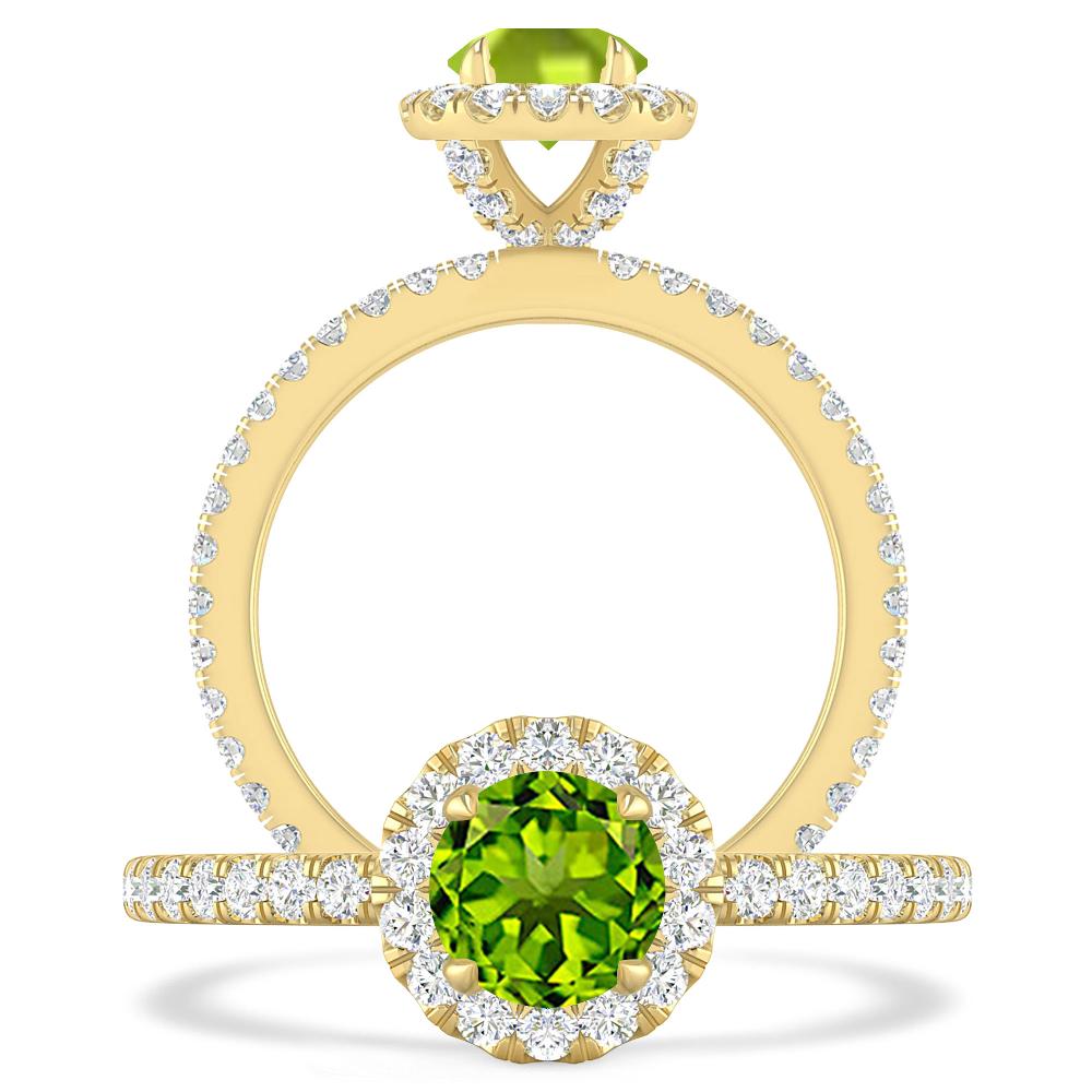 Yellow Gold - Peridot