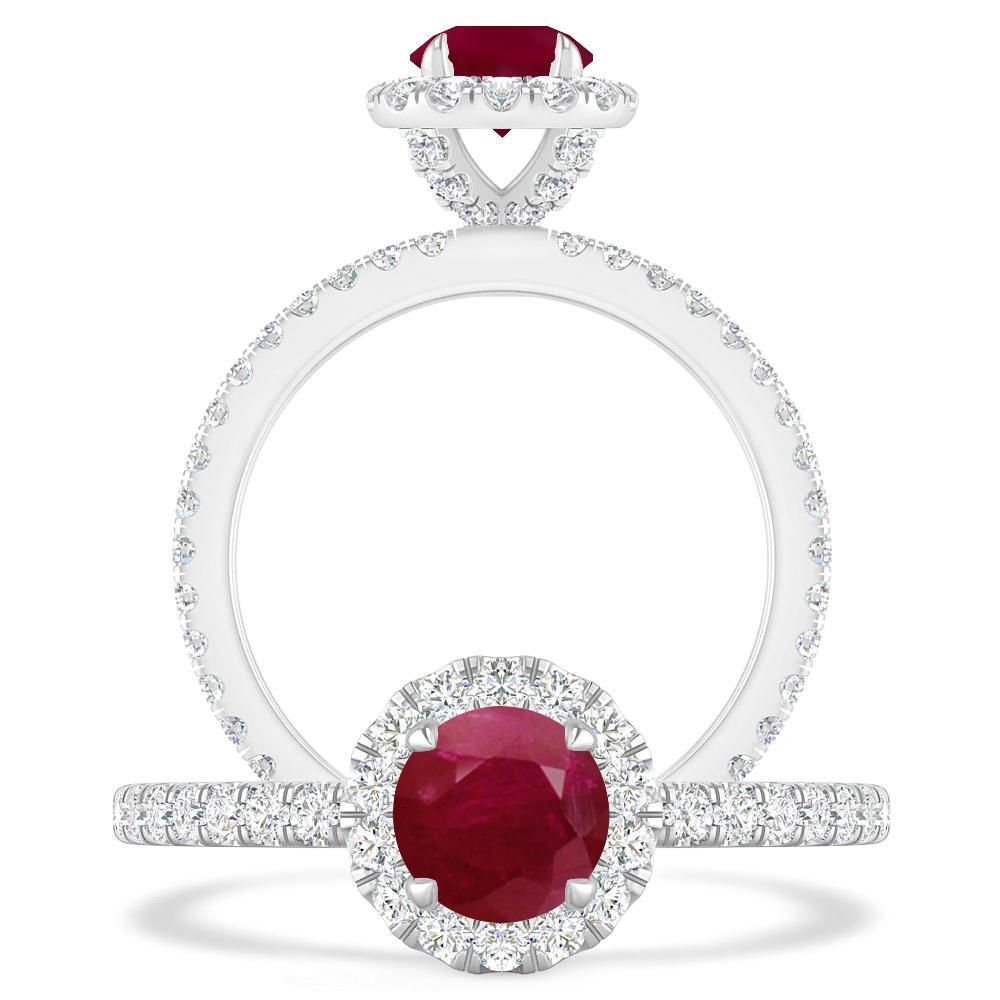 White Gold - Ruby