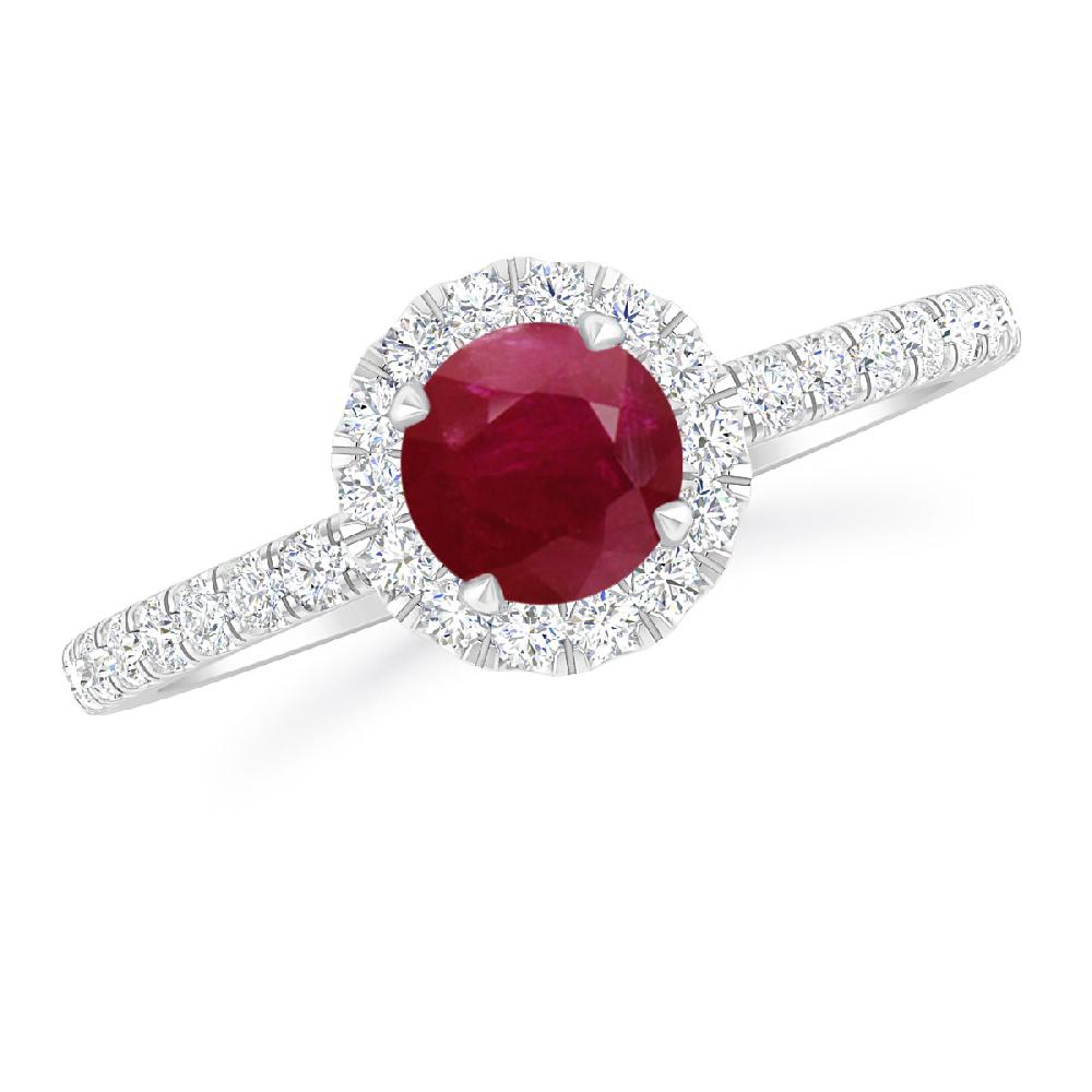 White Gold - Ruby