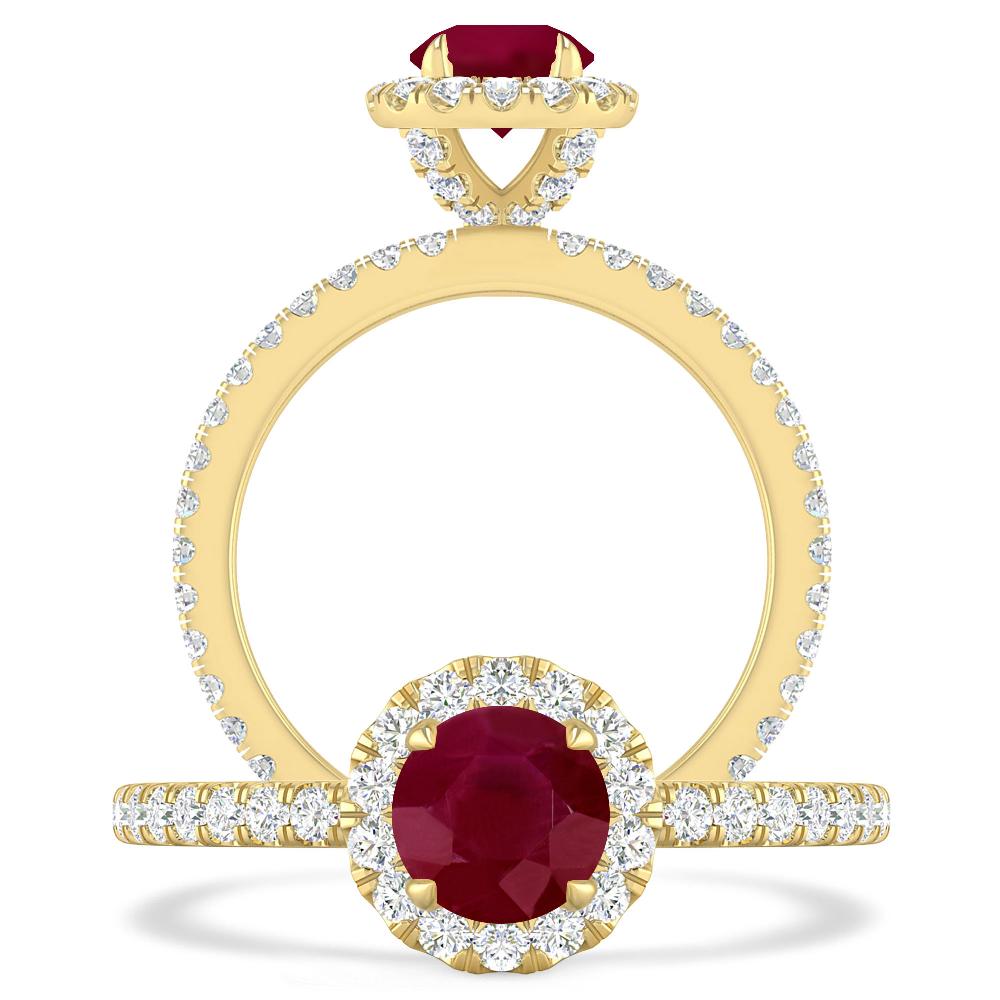 Yellow Gold - Ruby