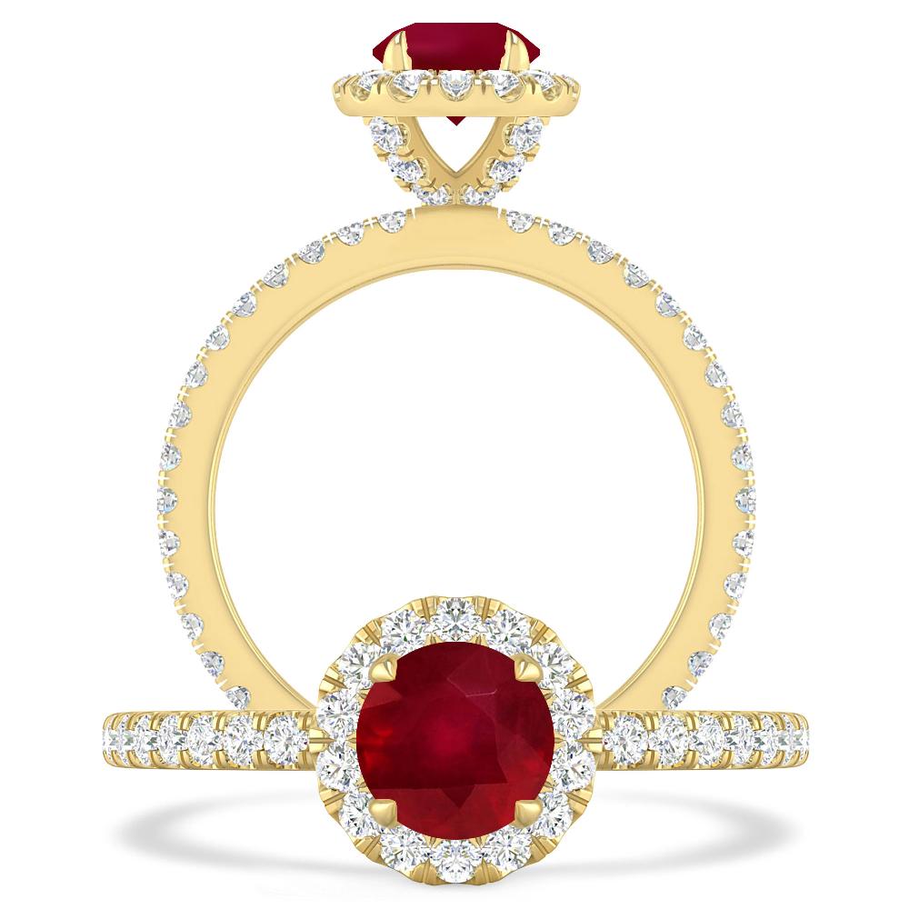 Yellow Gold - Ruby