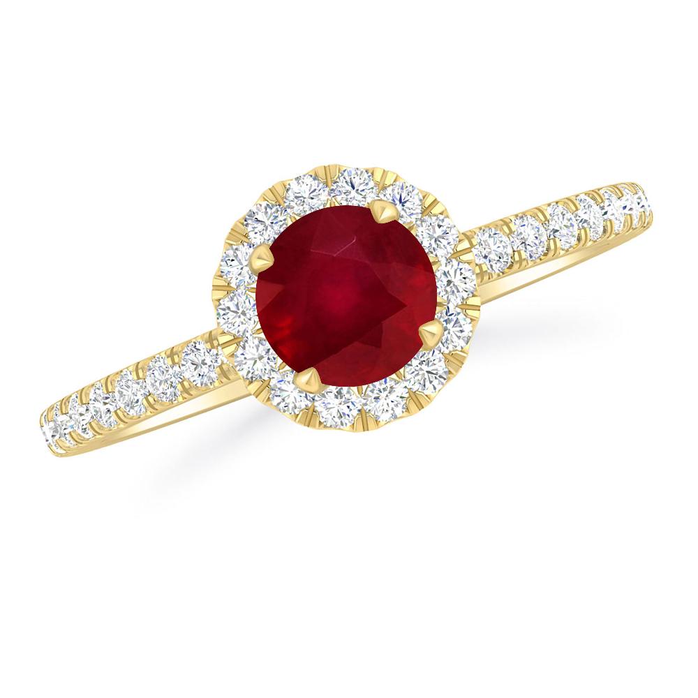 Yellow Gold - Ruby