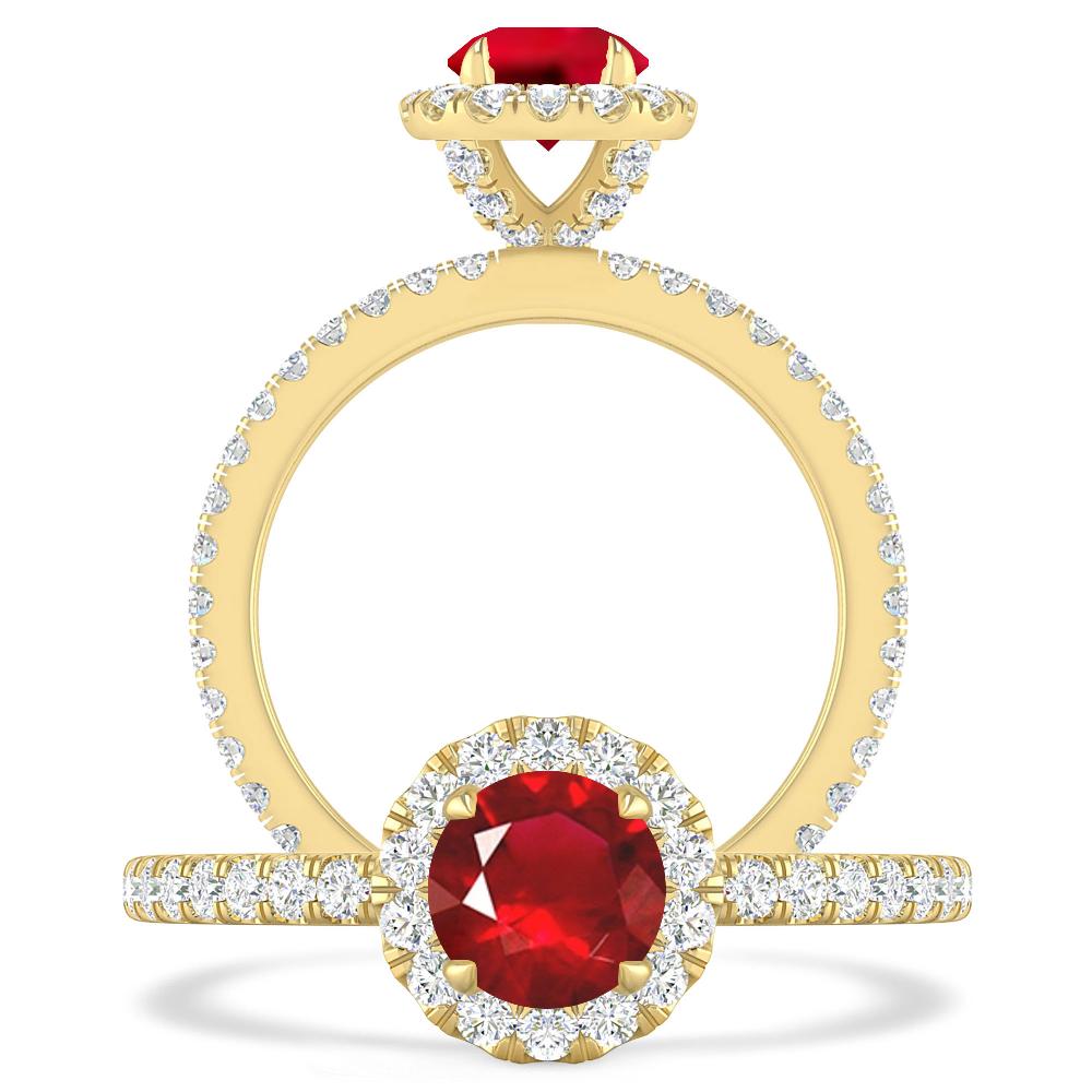 Yellow Gold - Ruby