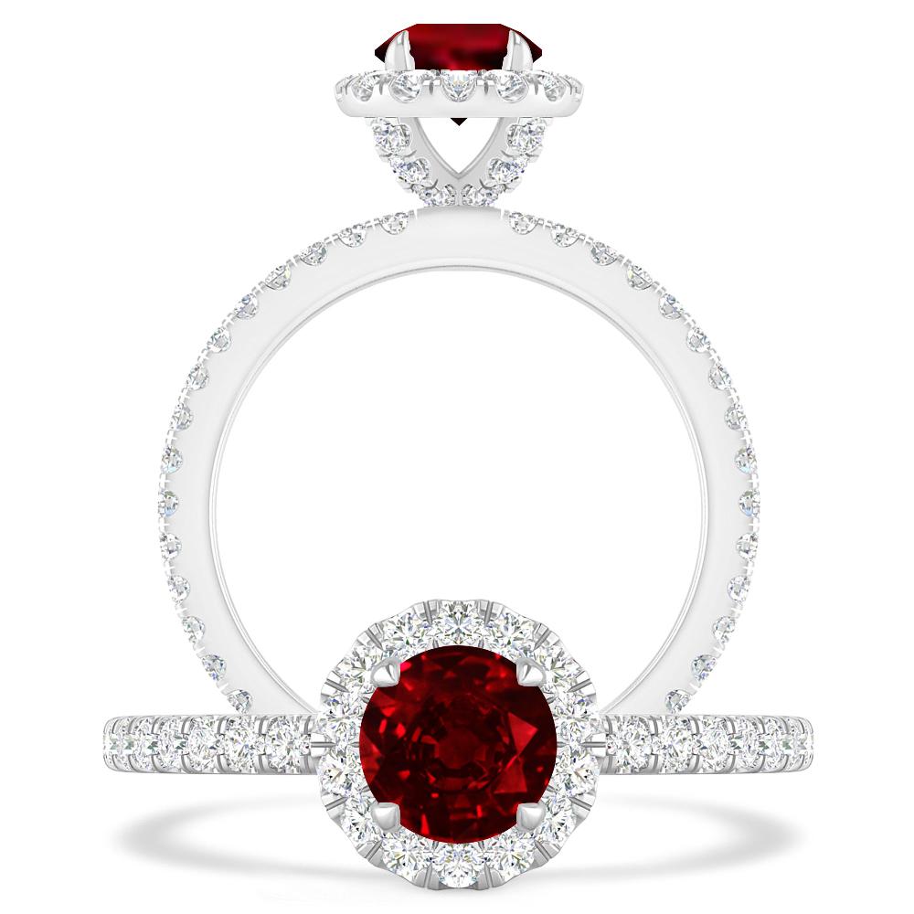 White Gold - Ruby