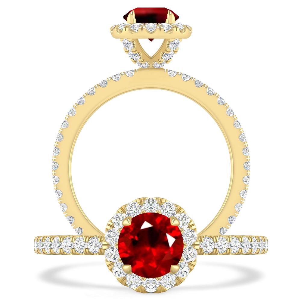 Yellow Gold - Ruby