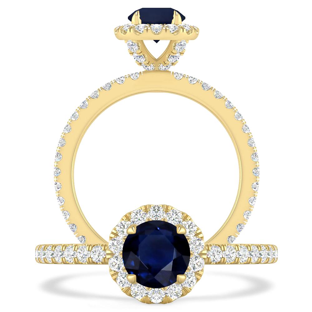 Yellow Gold - Sapphire