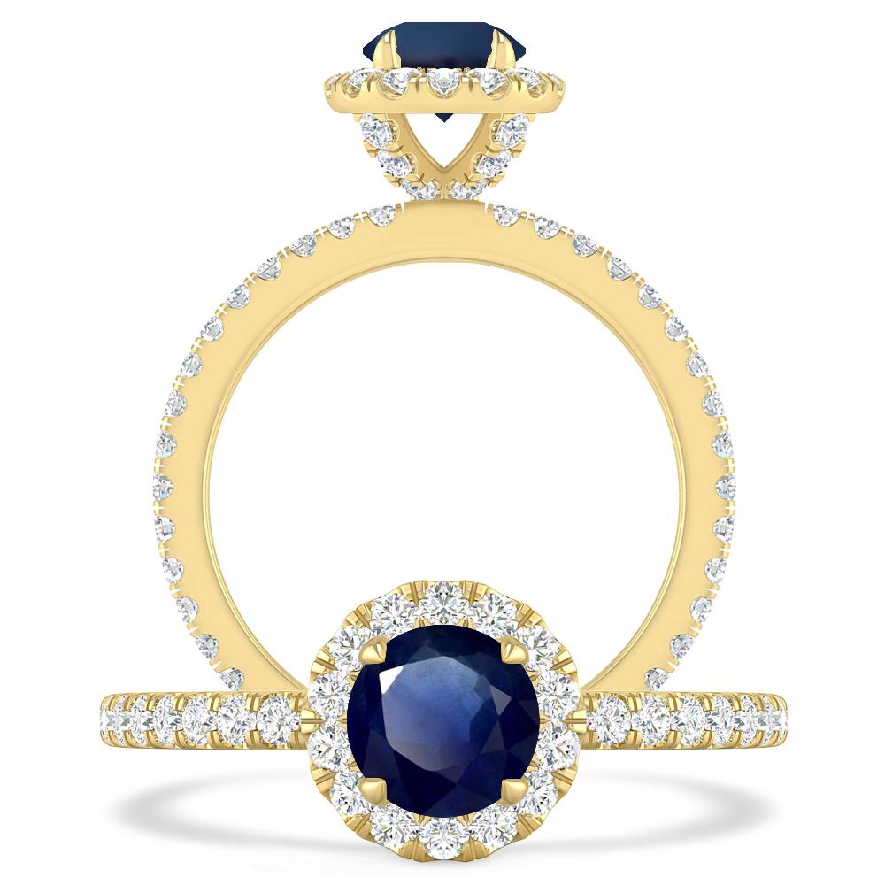 Yellow Gold - Sapphire