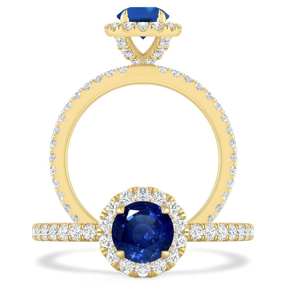 Yellow Gold - Sapphire