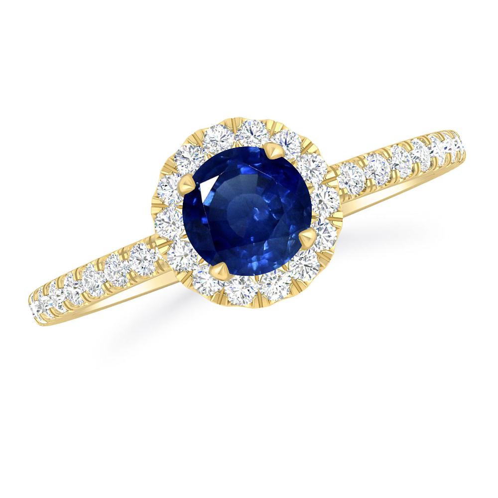 Yellow Gold - Sapphire