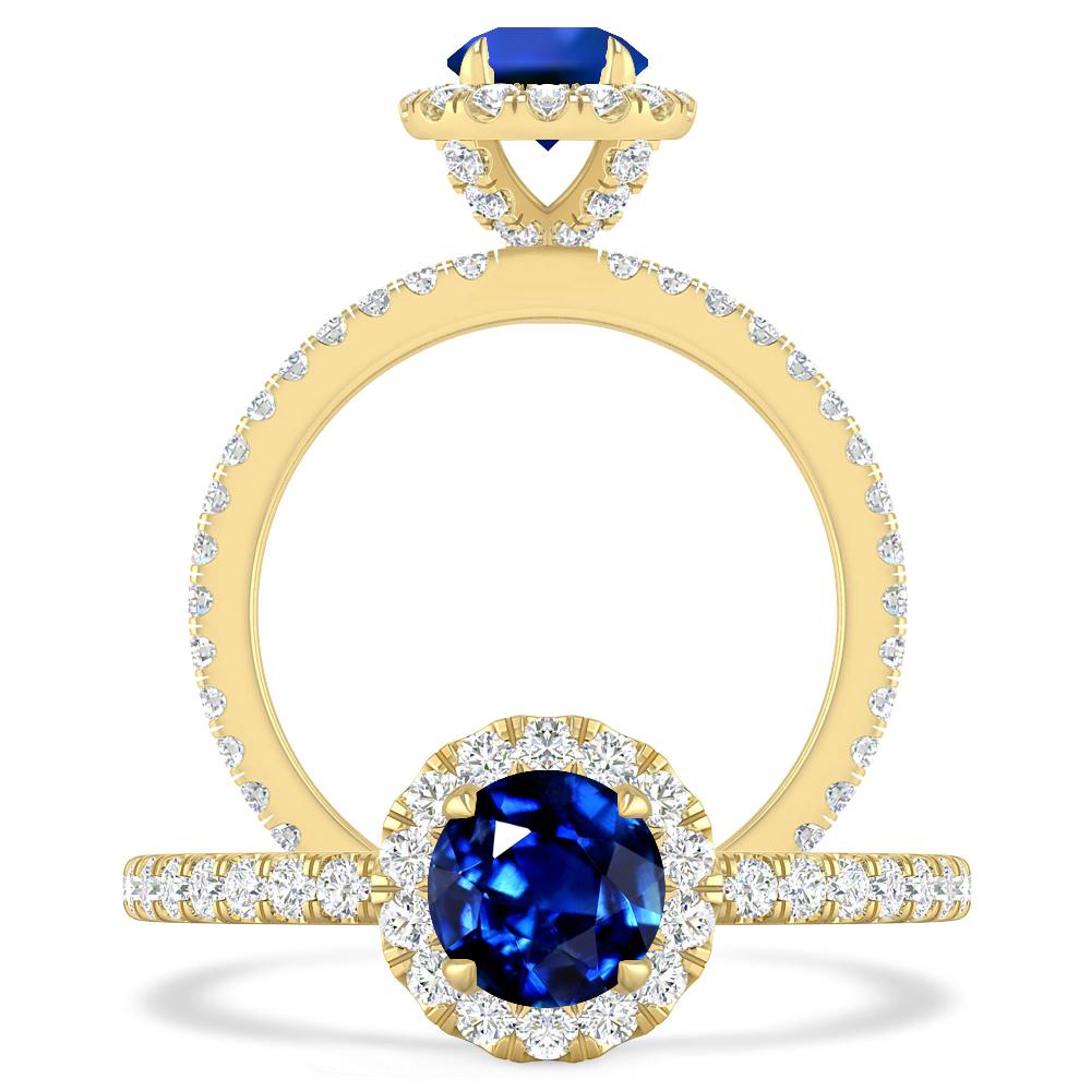 Yellow Gold - Sapphire