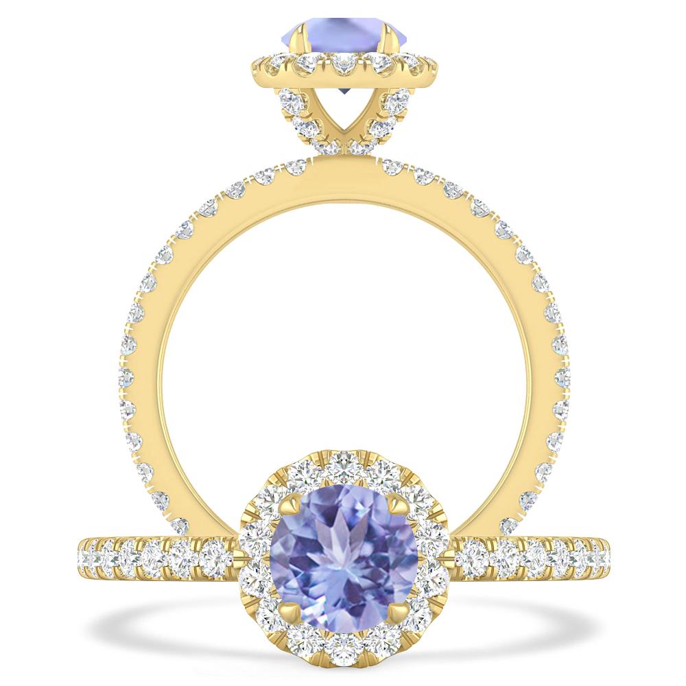 Yellow Gold - Tanzanite