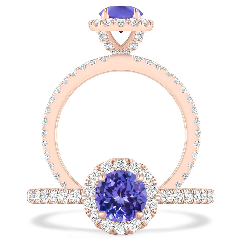 Rose Gold - Tanzanite