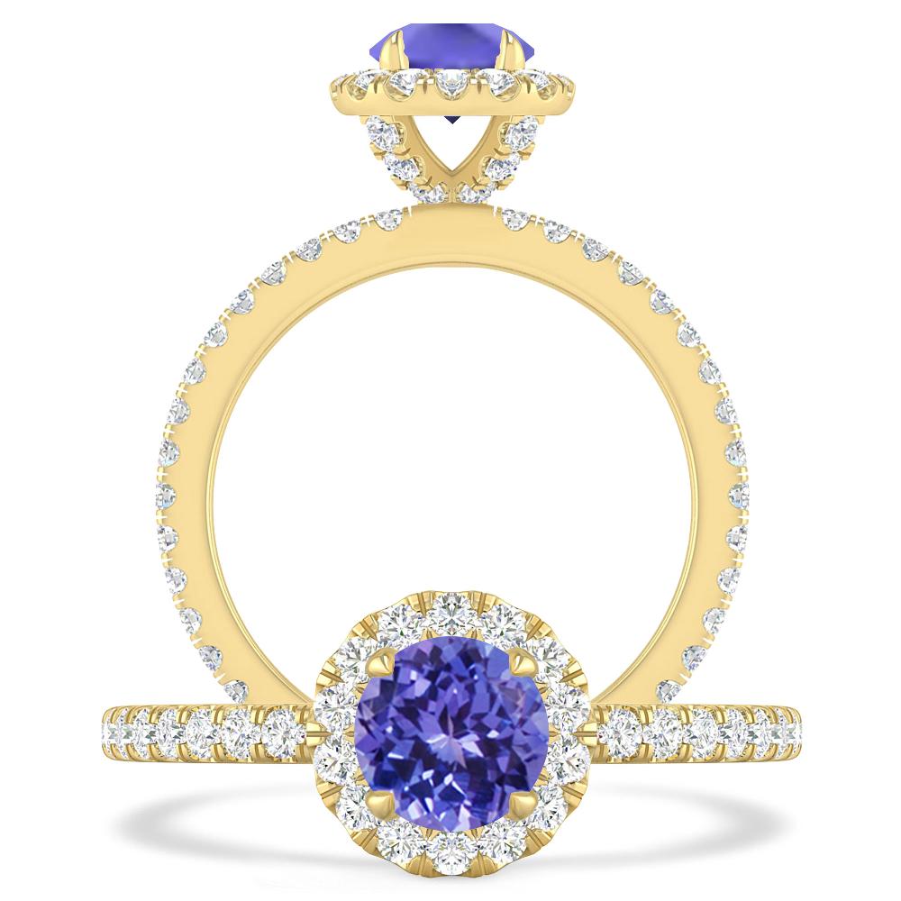 Yellow Gold - Tanzanite