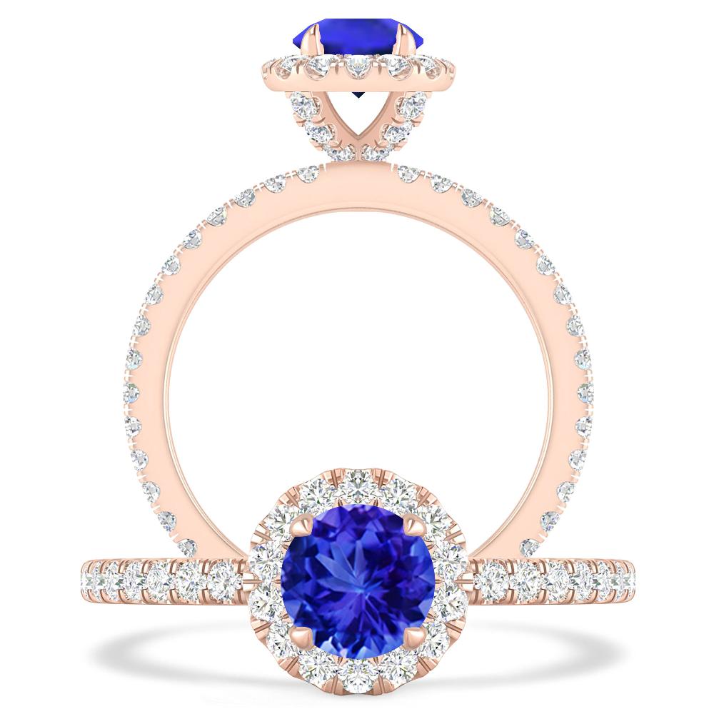 Rose Gold - Tanzanite