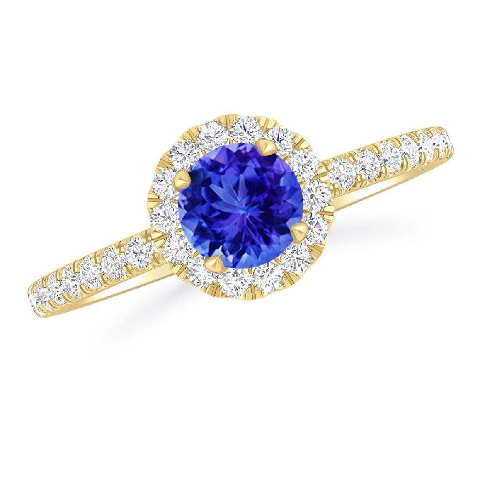 Yellow Gold - Tanzanite