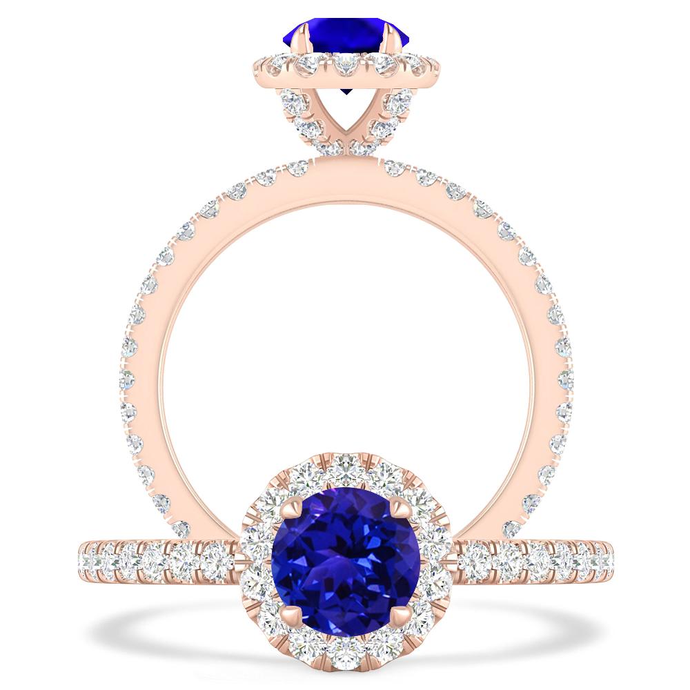 Rose Gold - Tanzanite