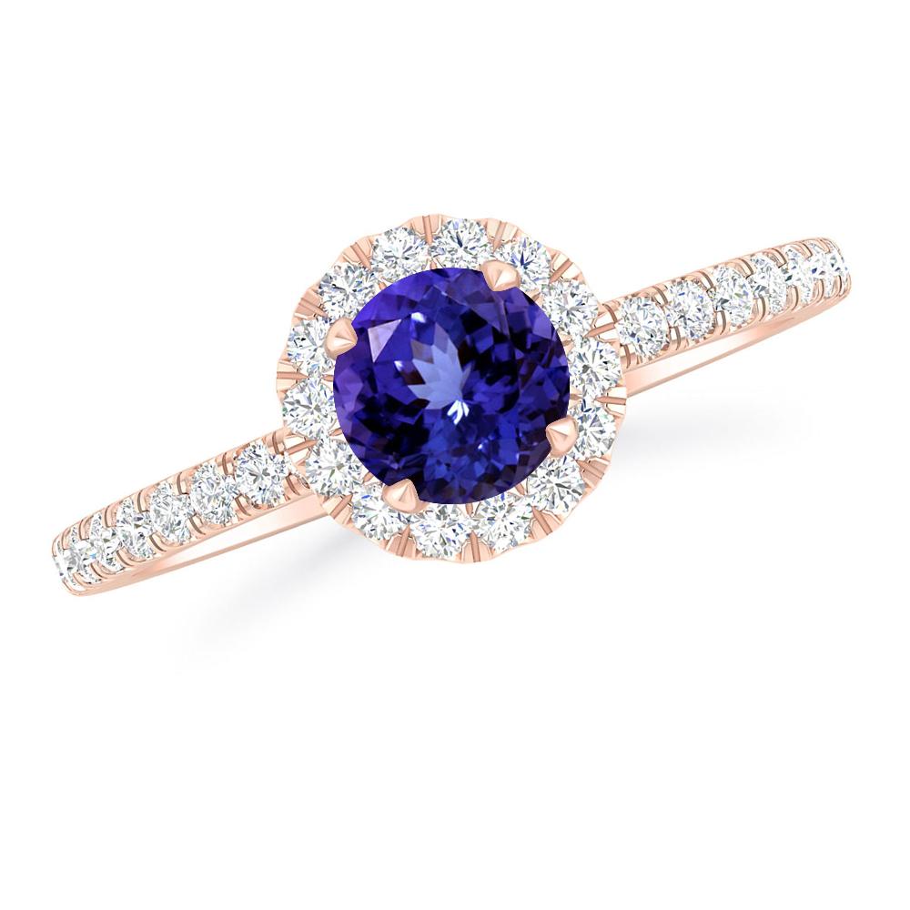 Rose Gold - Tanzanite