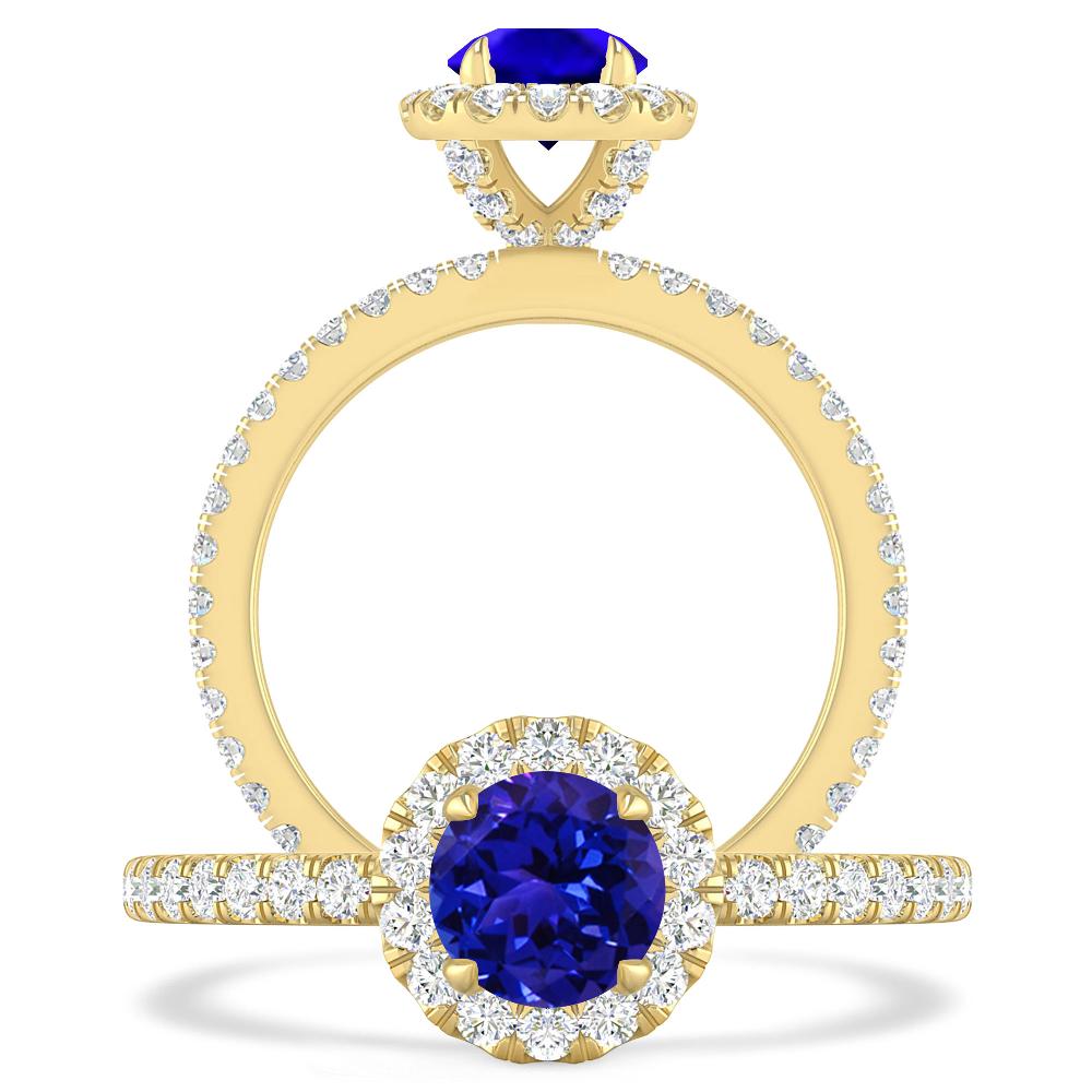 Yellow Gold - Tanzanite