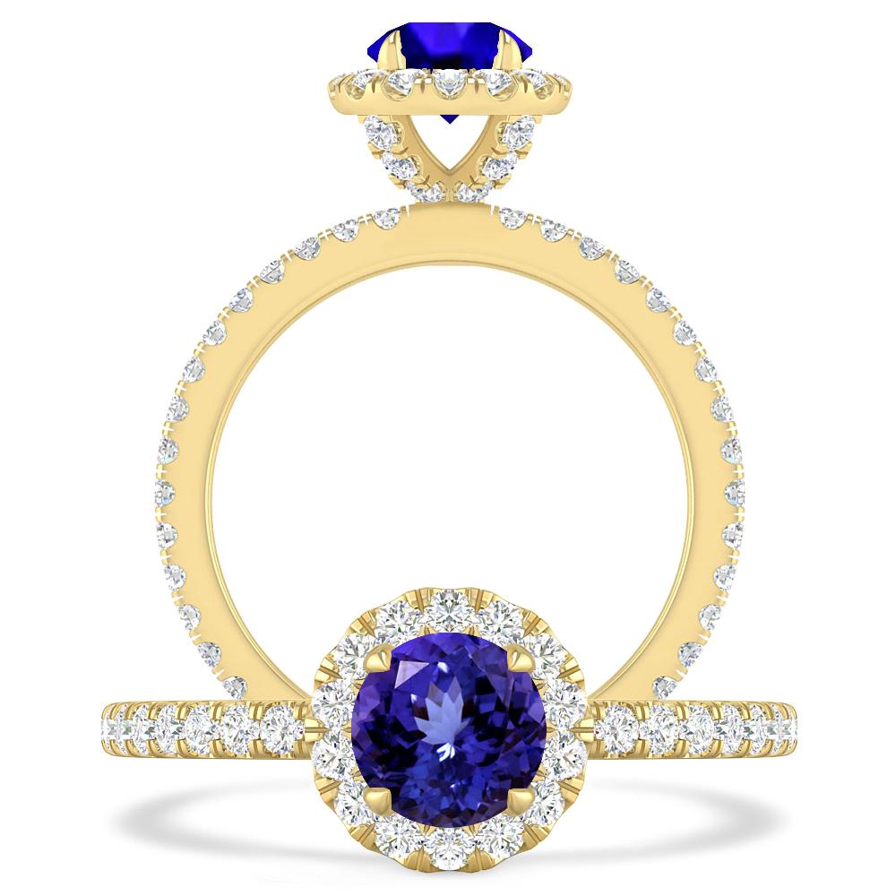 Yellow Gold - Tanzanite