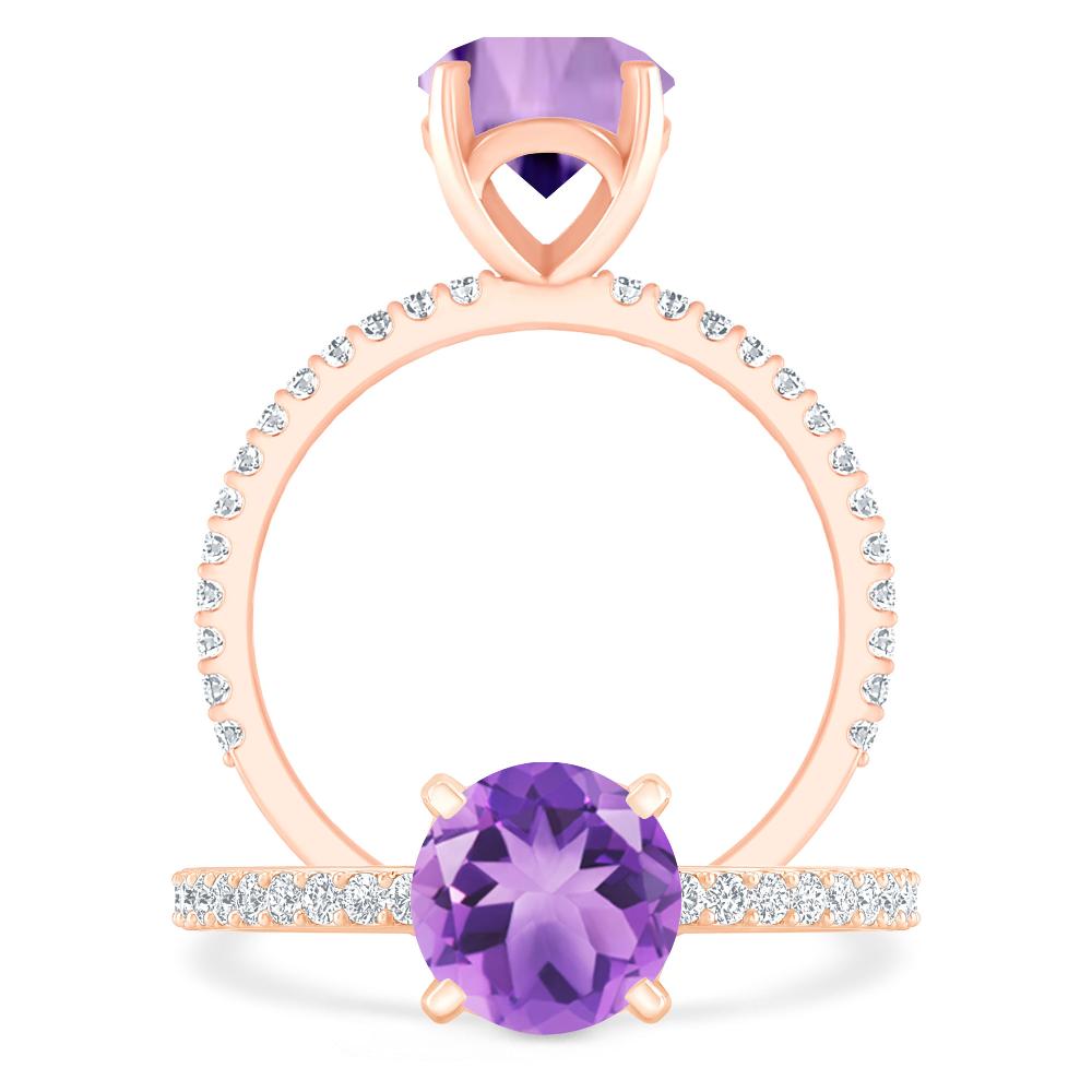 Rose Gold - Amethyst