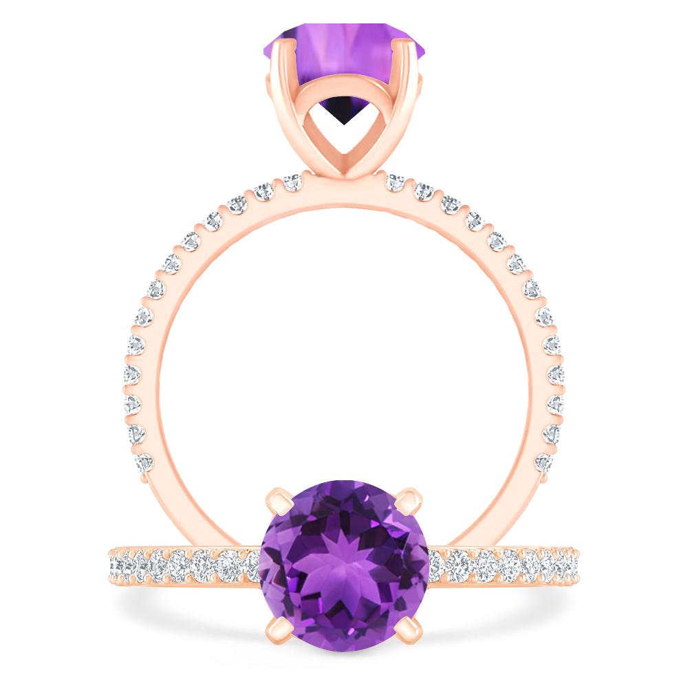 Rose Gold - Amethyst