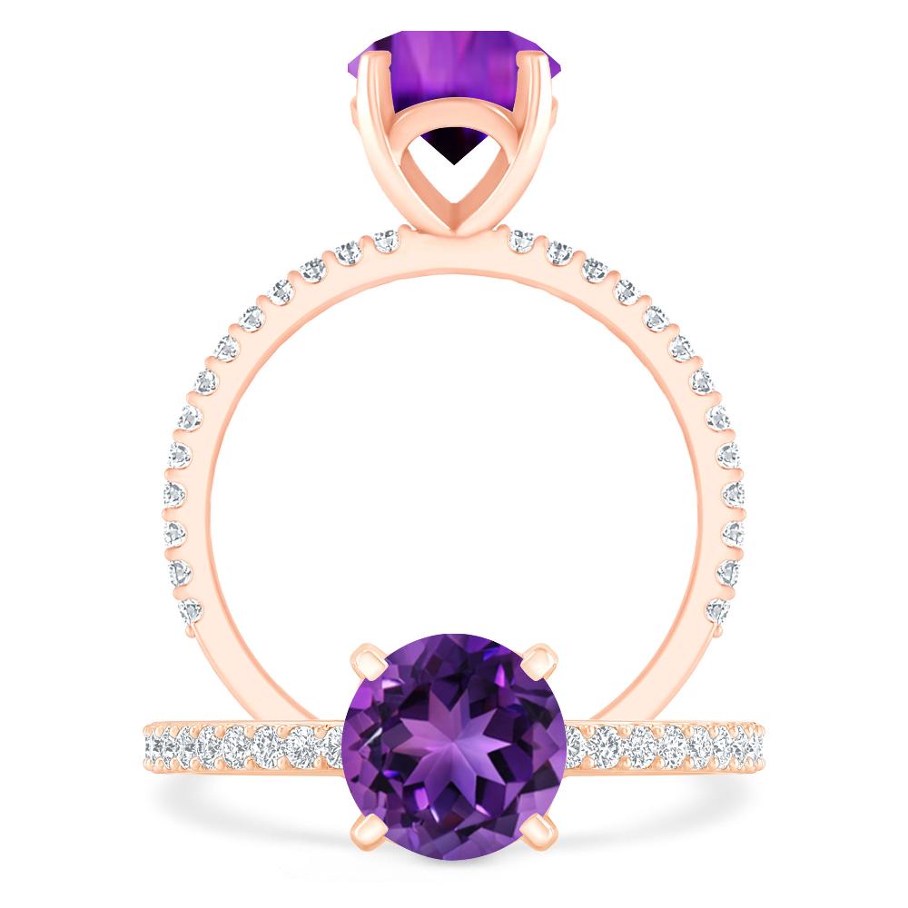 Rose Gold - Amethyst