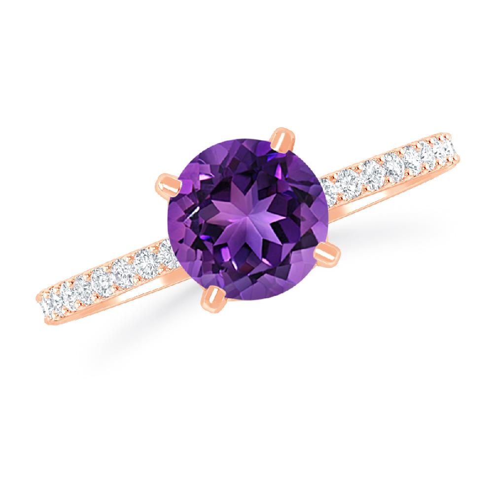 Rose Gold - Amethyst