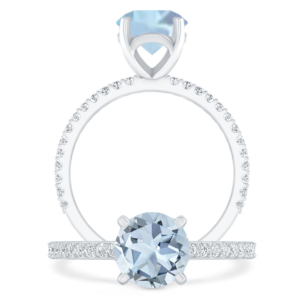 White Gold - Aquamarine