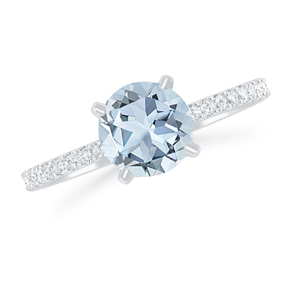 White Gold - Aquamarine