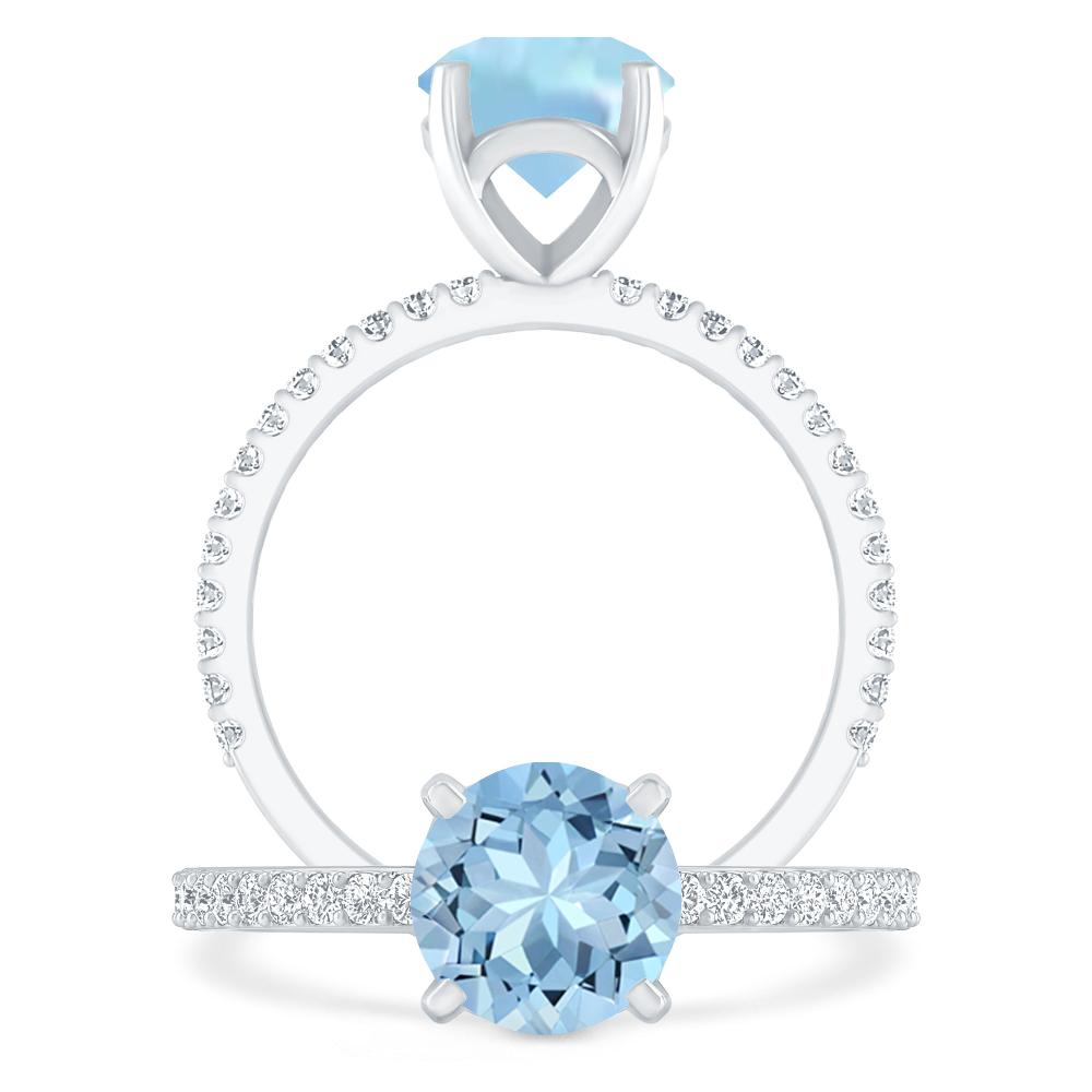 White Gold - Aquamarine