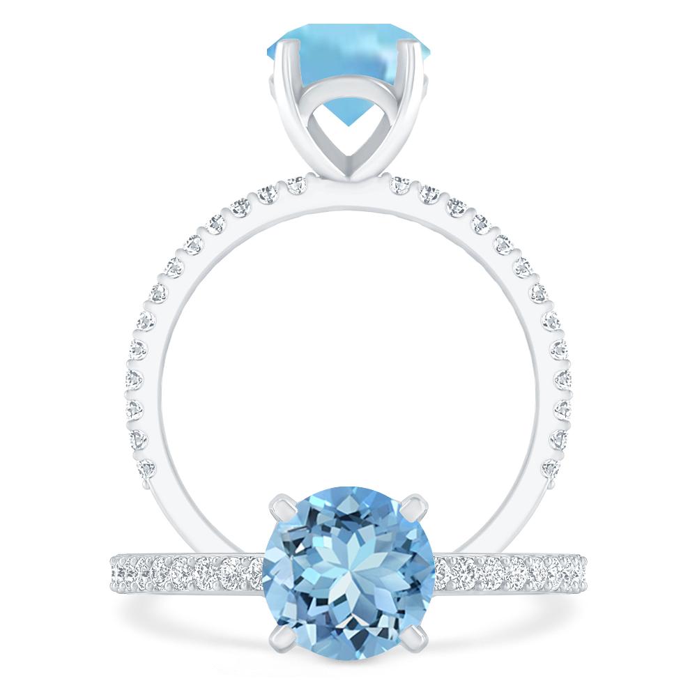 White Gold - Aquamarine