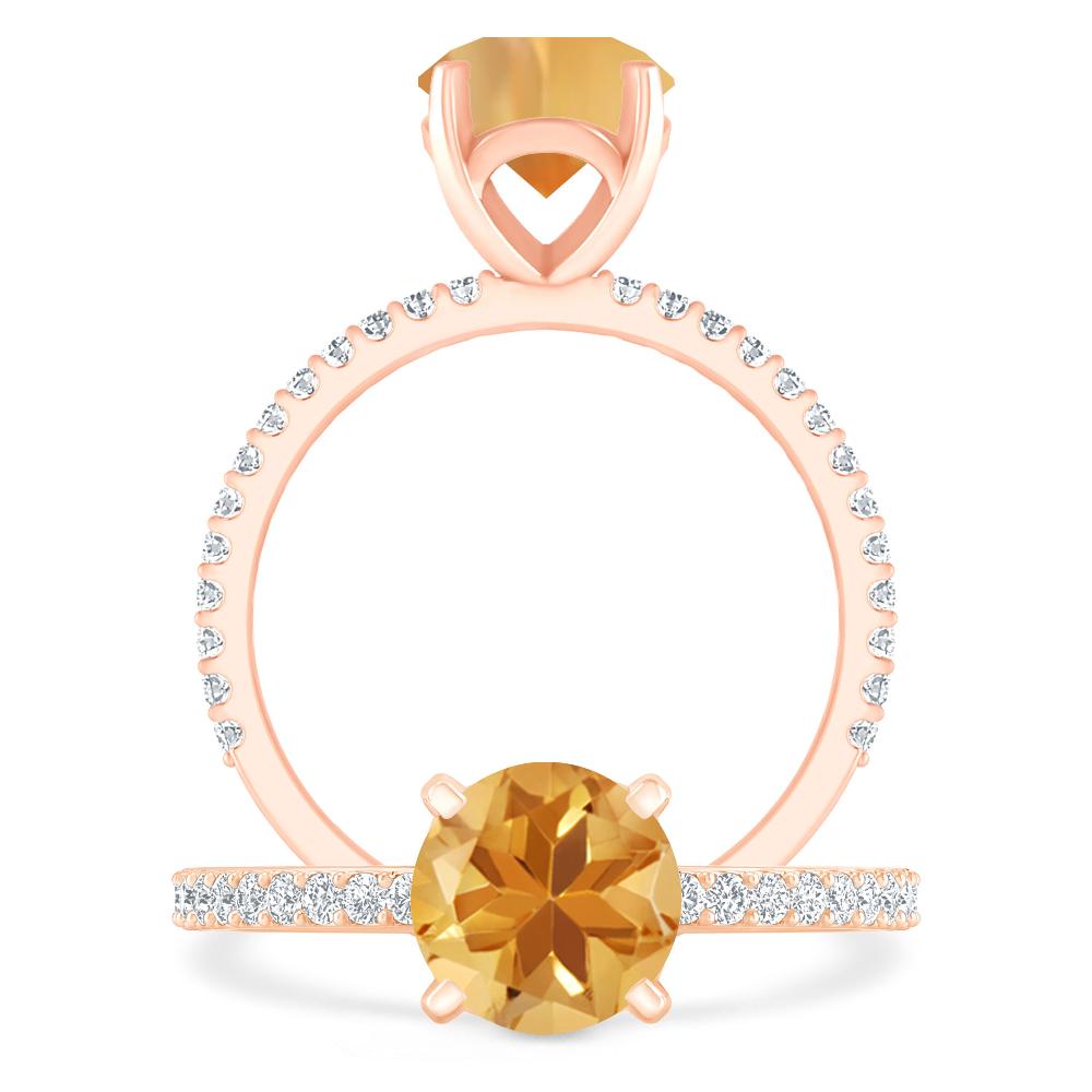 Rose Gold - Citrine